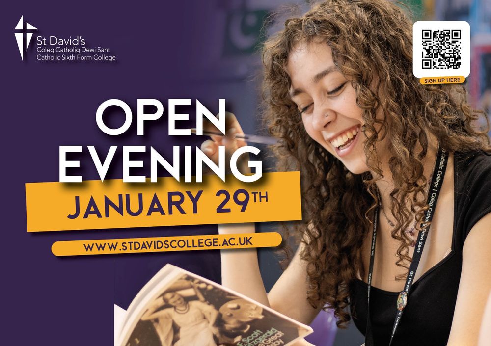 St David's College in Cardiff, Open Evening on the 29th January. 4:30 - 6:30pm. 