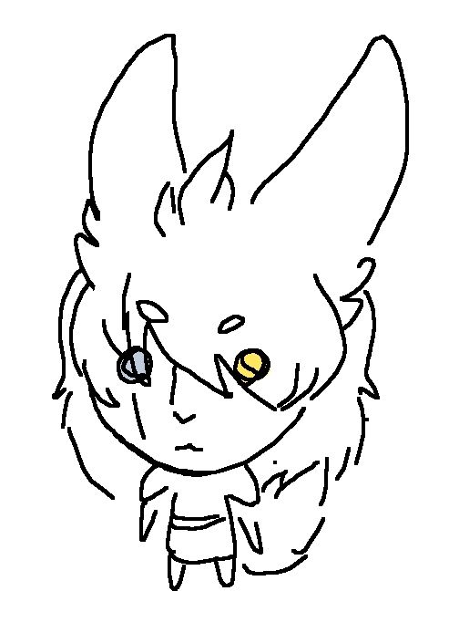 Mspaint drawing of the poster's warrior of light 