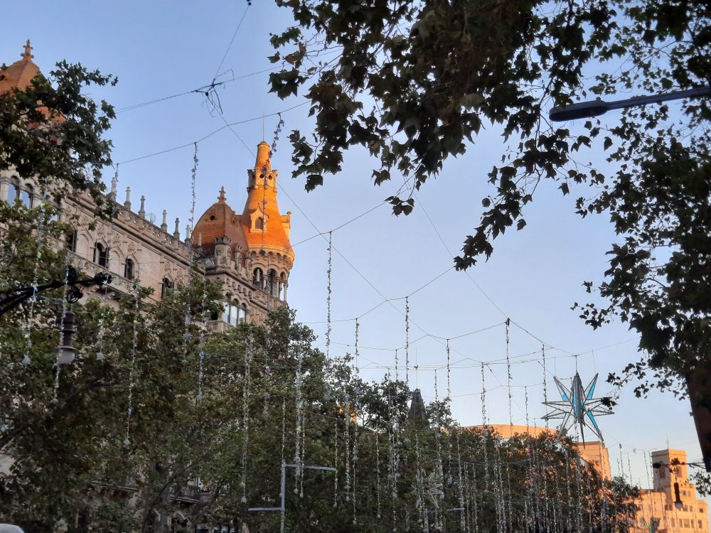 Llums de Nadal al Pg. de Gràcia de Barcelona.