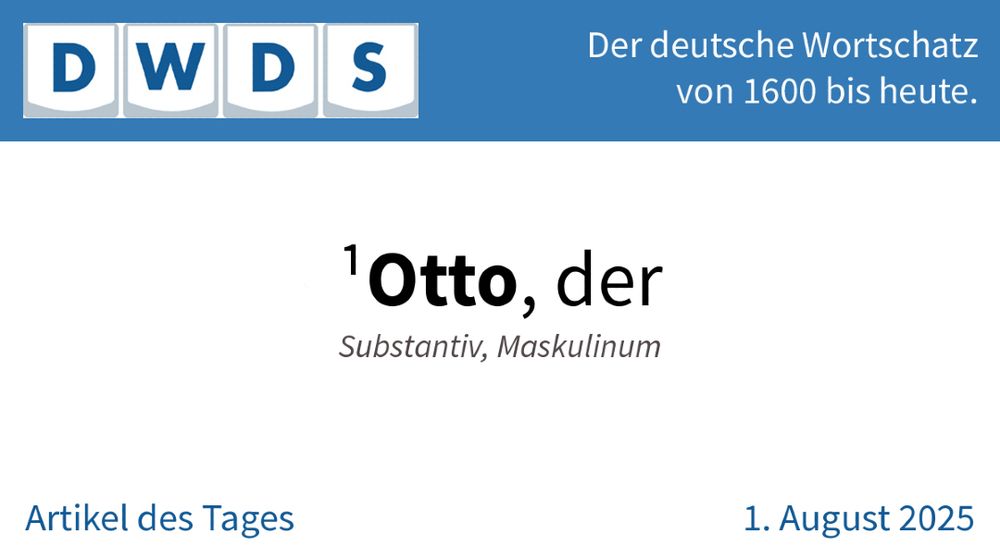 Otto, der | Substantiv, Maskulinum