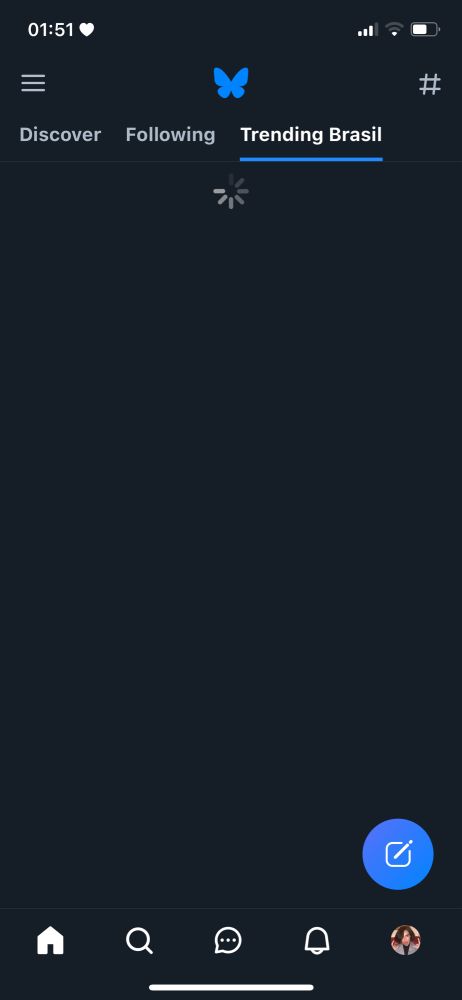 Apareceu o trending aqui mas tá bugado