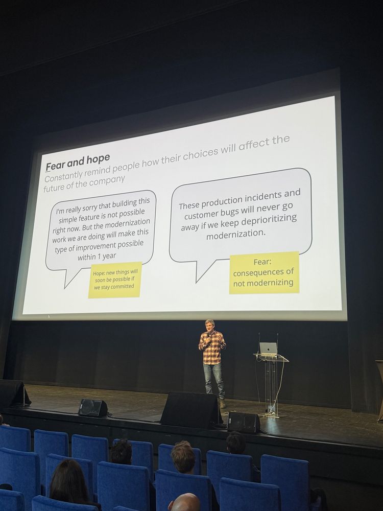 Fear and hope : show what you would like to see as results and what you fear will happen in inaction 