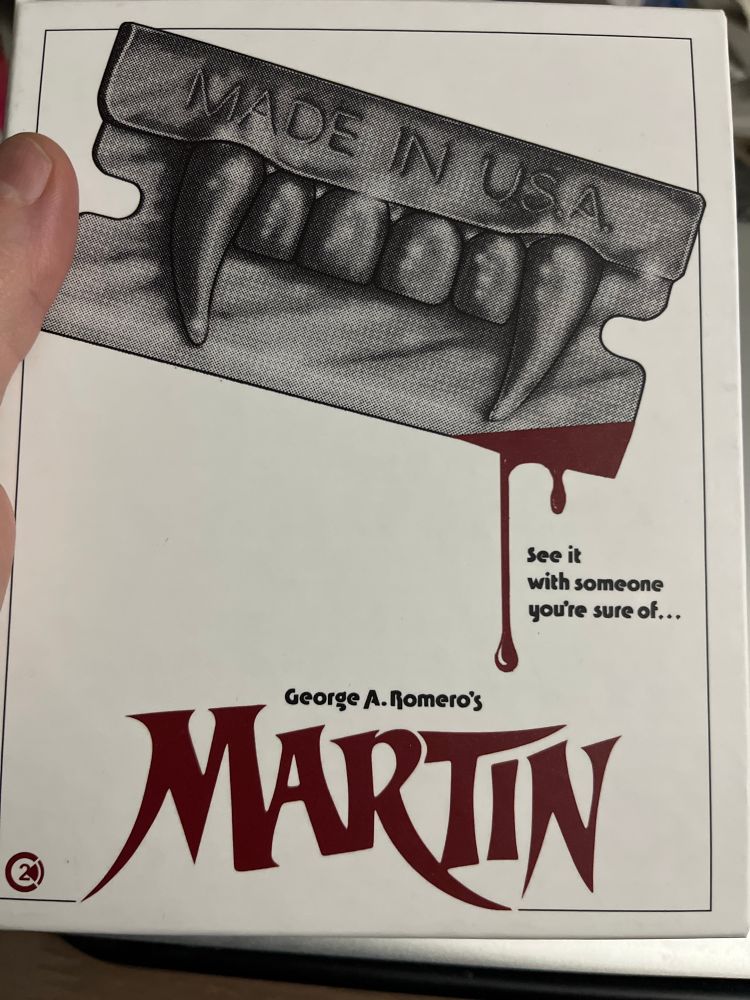 Photo of the Blu-Ray package of George A. Romero’s film Martin