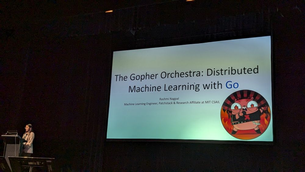 Rashmi Nagpal in front of her title slides