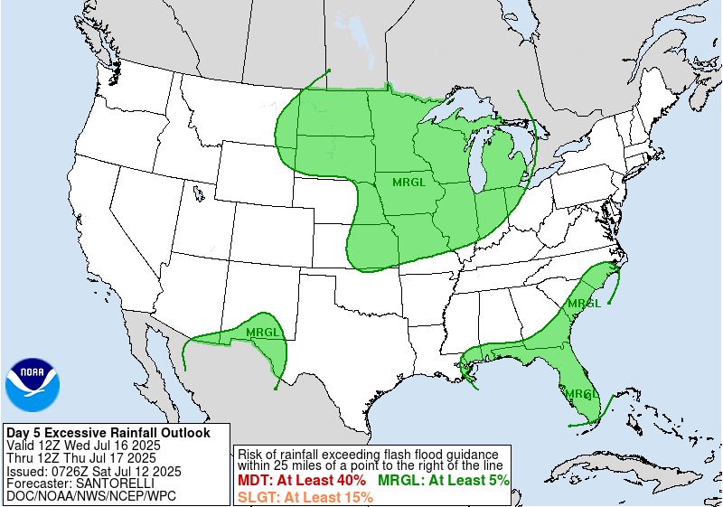 Day 5 Excessive Rainfall Outlook issued by WPC. 