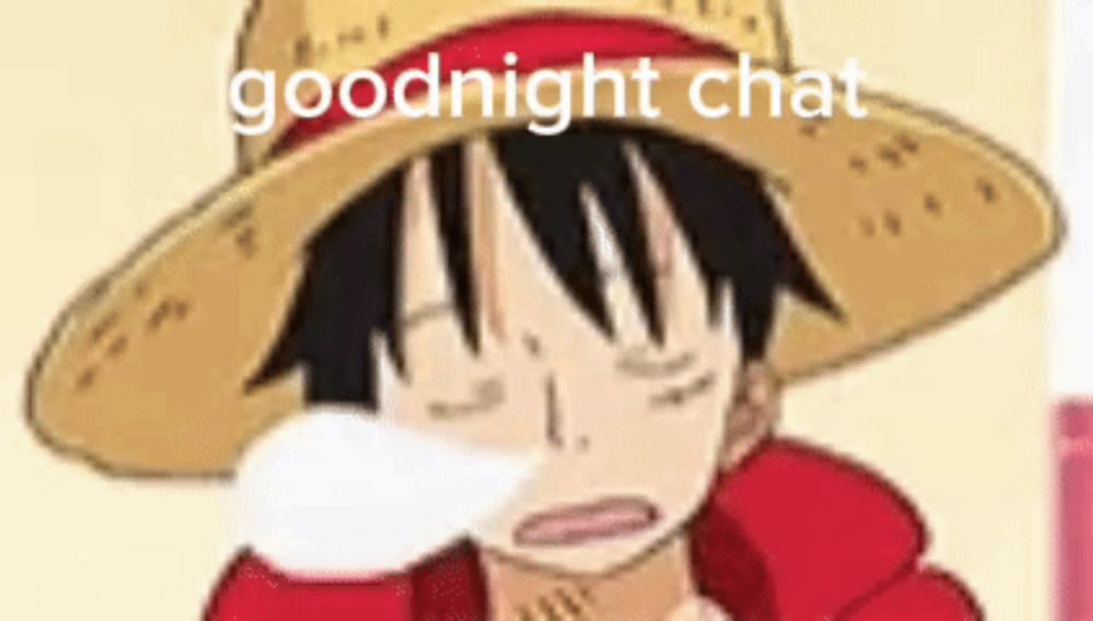 monkey d luffy from one piece is wearing a straw hat and a red jacket and crying .