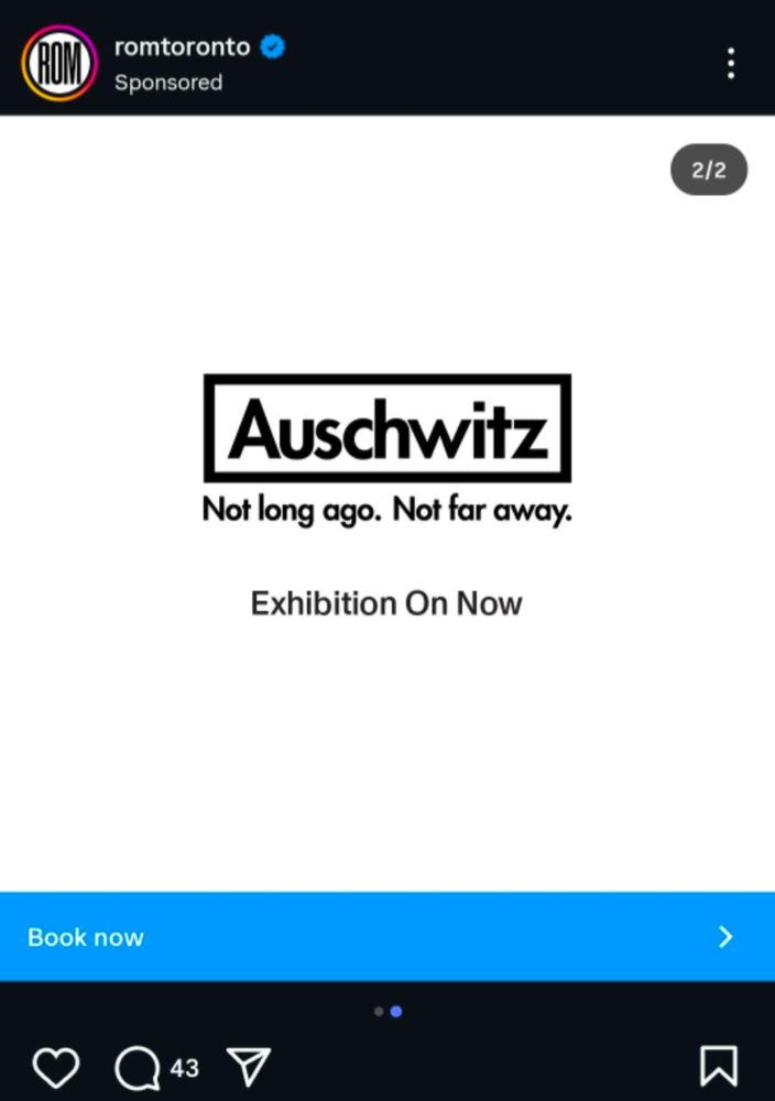 Royal Ontario Museum advertisement.