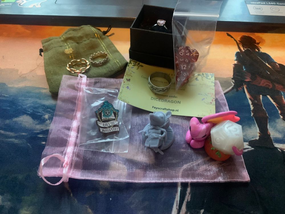 Haul from elfia, dnd stuff and rings