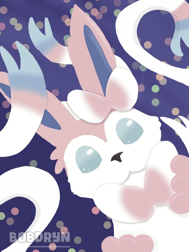 sylveon with sparkles