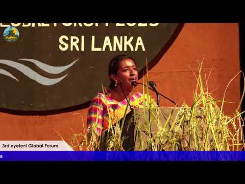 3rd nyeleni Global forum 2025  Sri lanka