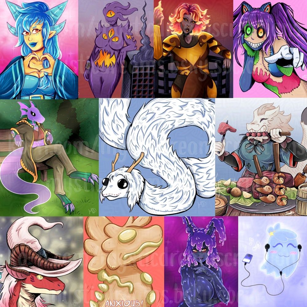 My ArtFight Attacks! 

It's wild seeing everything I created together !! 