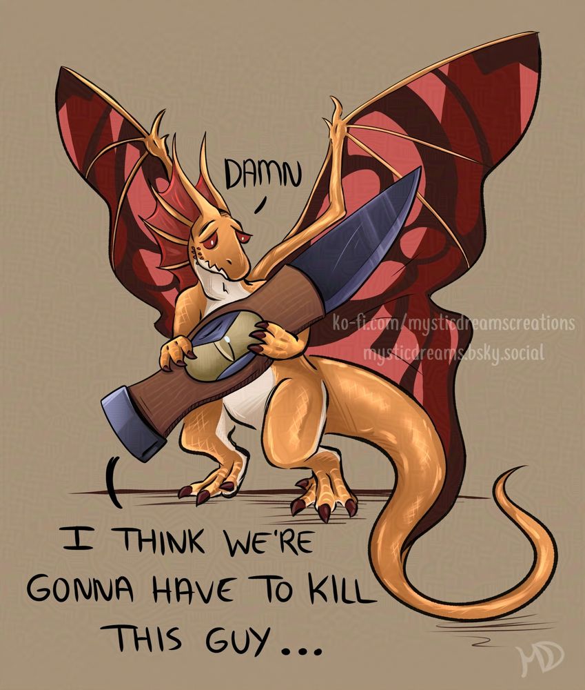 Attack on Nanbreadloaf 

Meme Art of their OC Knick & Knack! 
Magical Whittling Knife is Knick & Knack is their Faerie Dragon Familiar!

