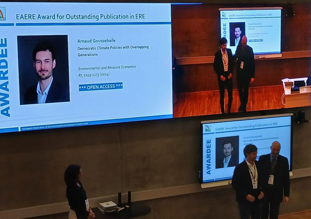 Award for best paper published in ERE