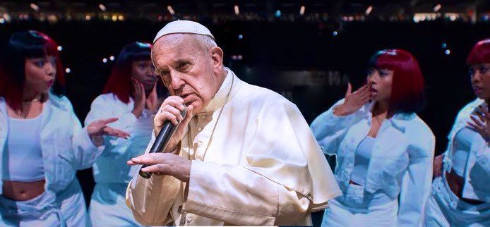 pope about to commit a murder through verse