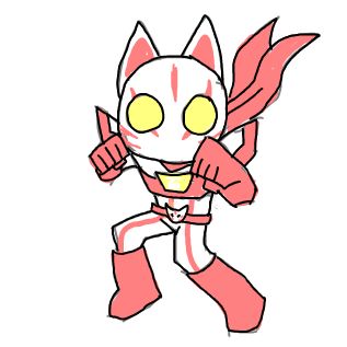 html版お絵カキコで描いたヒャッカーFOX