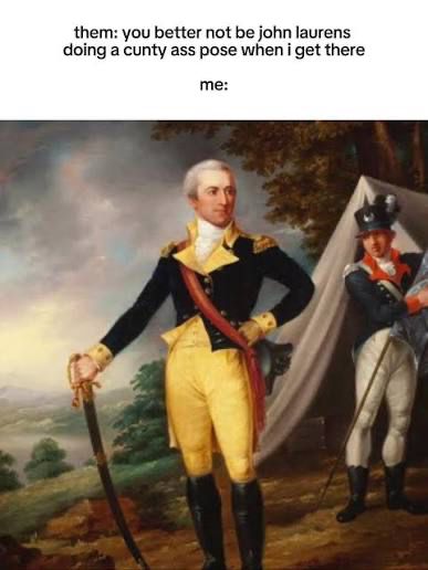 portrait of john laurens posing cuntily