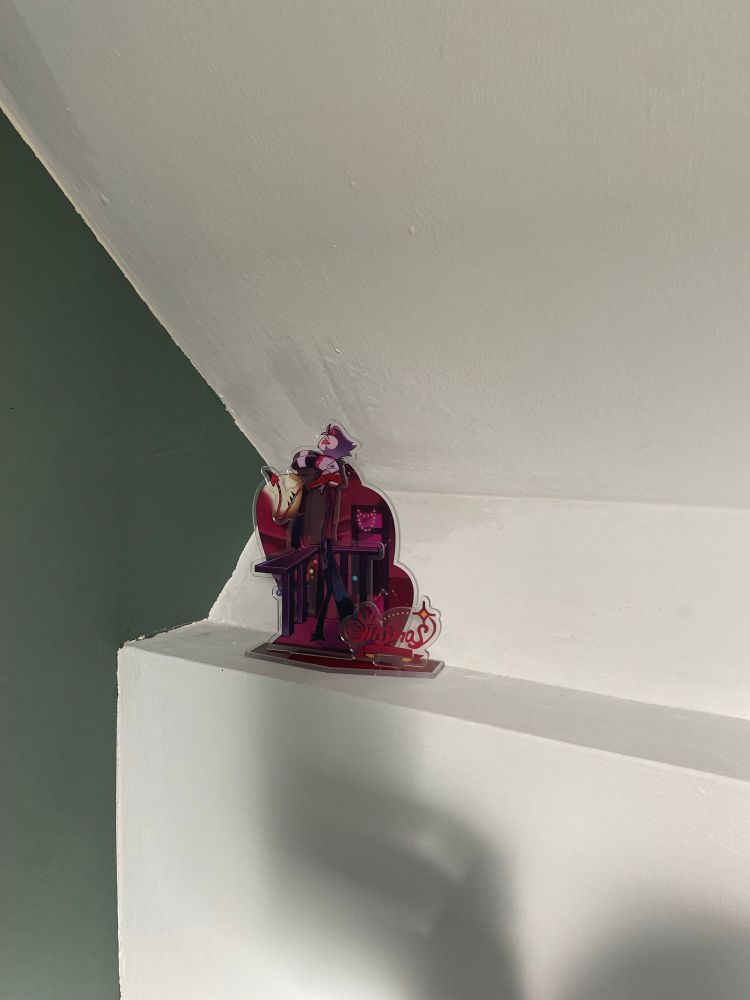 My Sinmas standee immediately found a perfect place