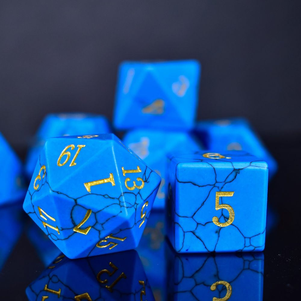 These Blue Turquoise Dice still maintain their uniqueness and elegance.