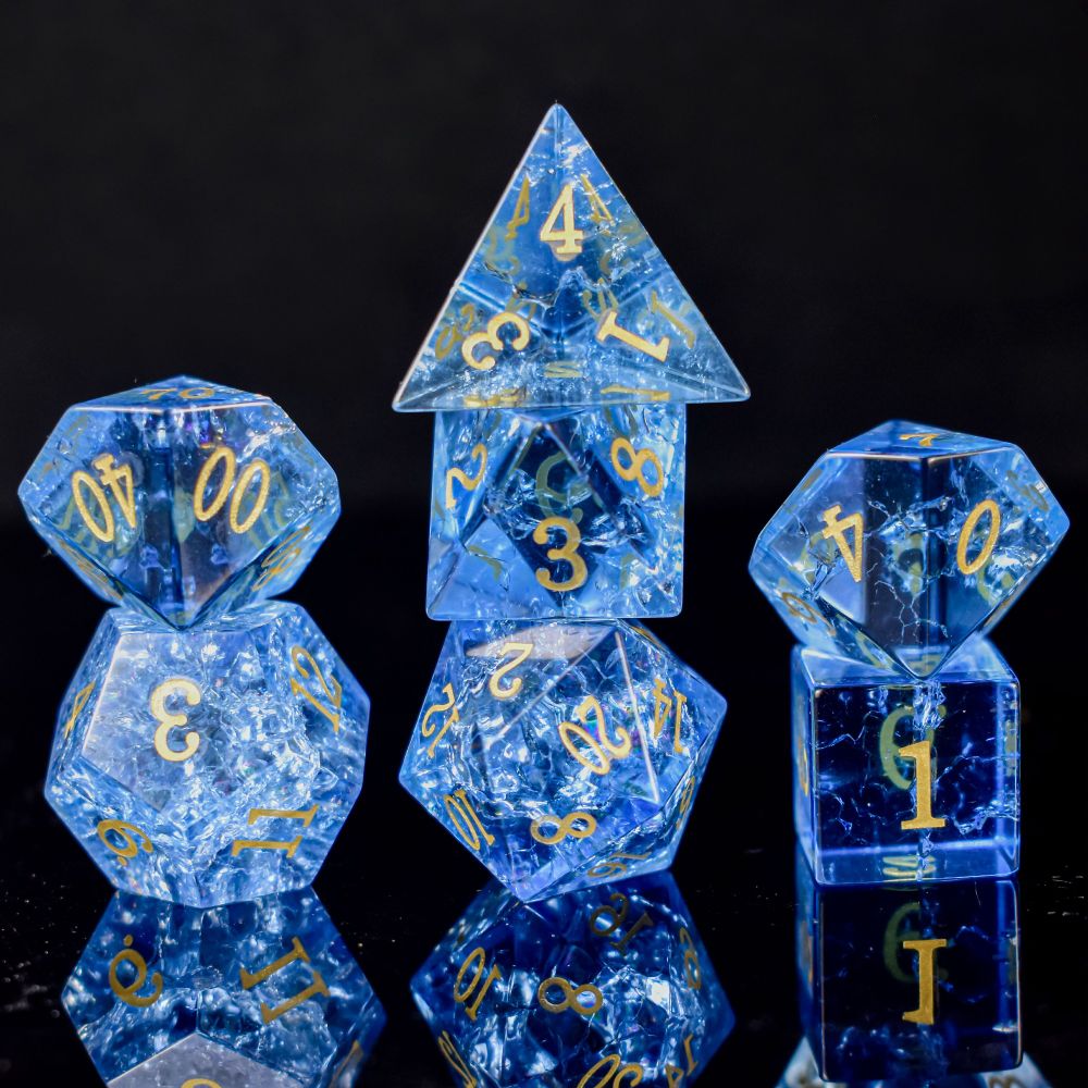 Is it lightning frozen in time, or crystals born of the storm? - Crystal Stormburst Dice