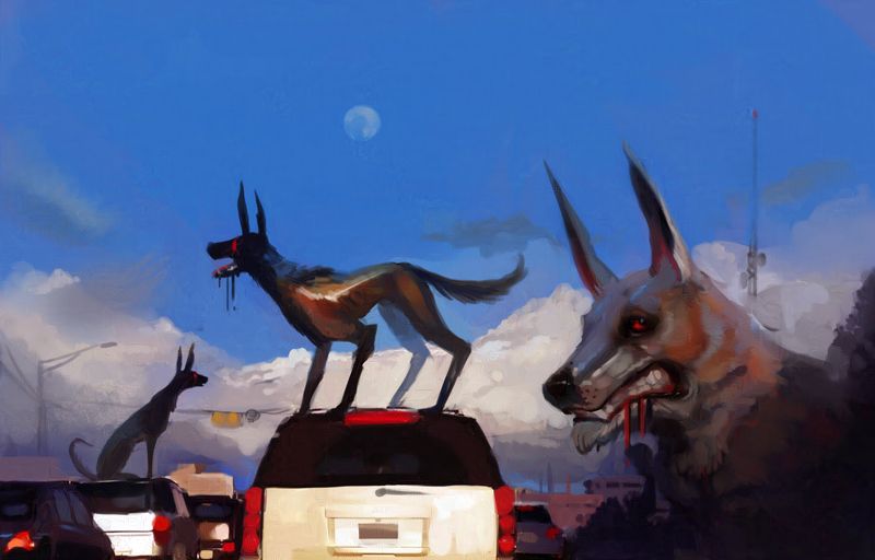 "dags" on cars in texas with big fluffy clouds