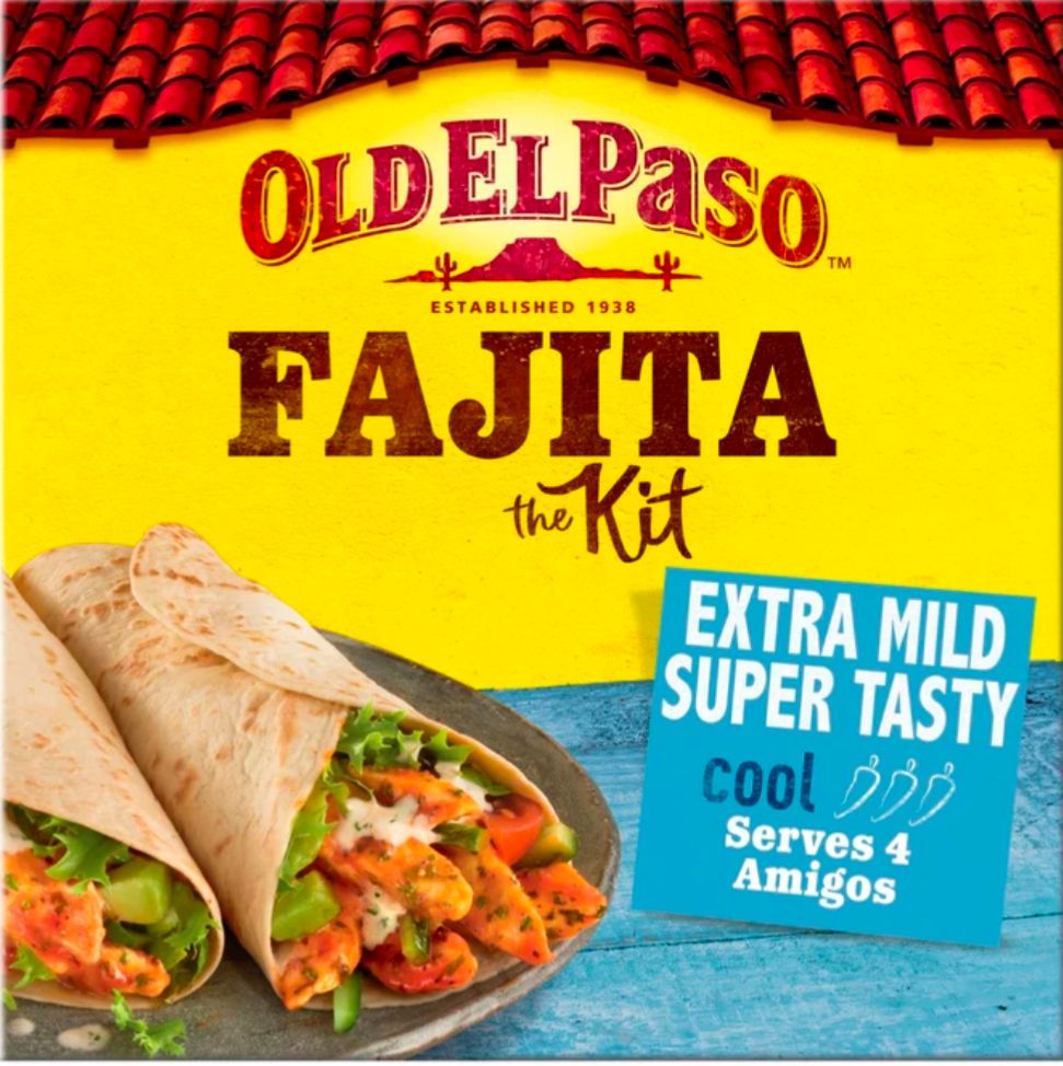 Old El Paso's Extra Mild Fajita Kit
