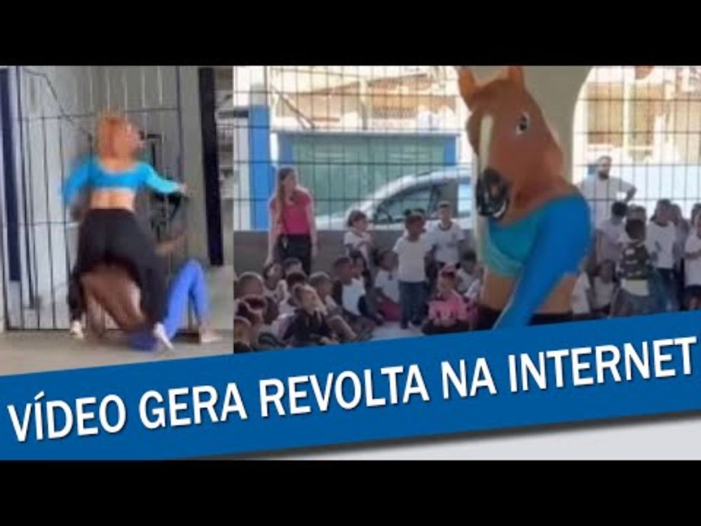 APRESENTAÇÃO DE "CAVALO TARADO" EM ESCOLA CAUSA POLÊMICA NAS REDES