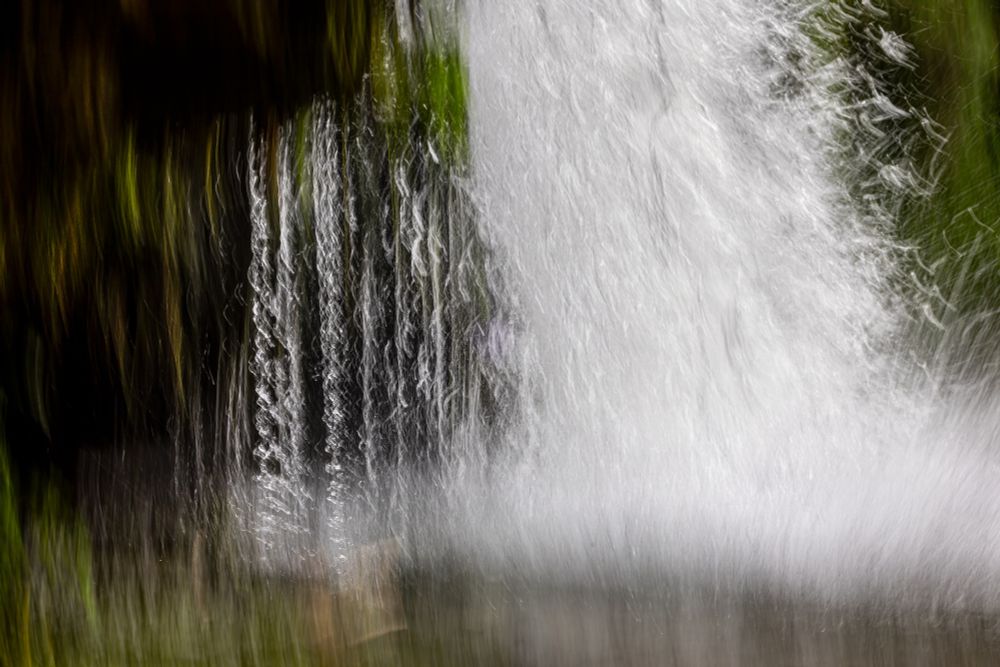 Waterfall ICM of Sgwd Clyn-gwyn waterfall in waterfall country in south wales