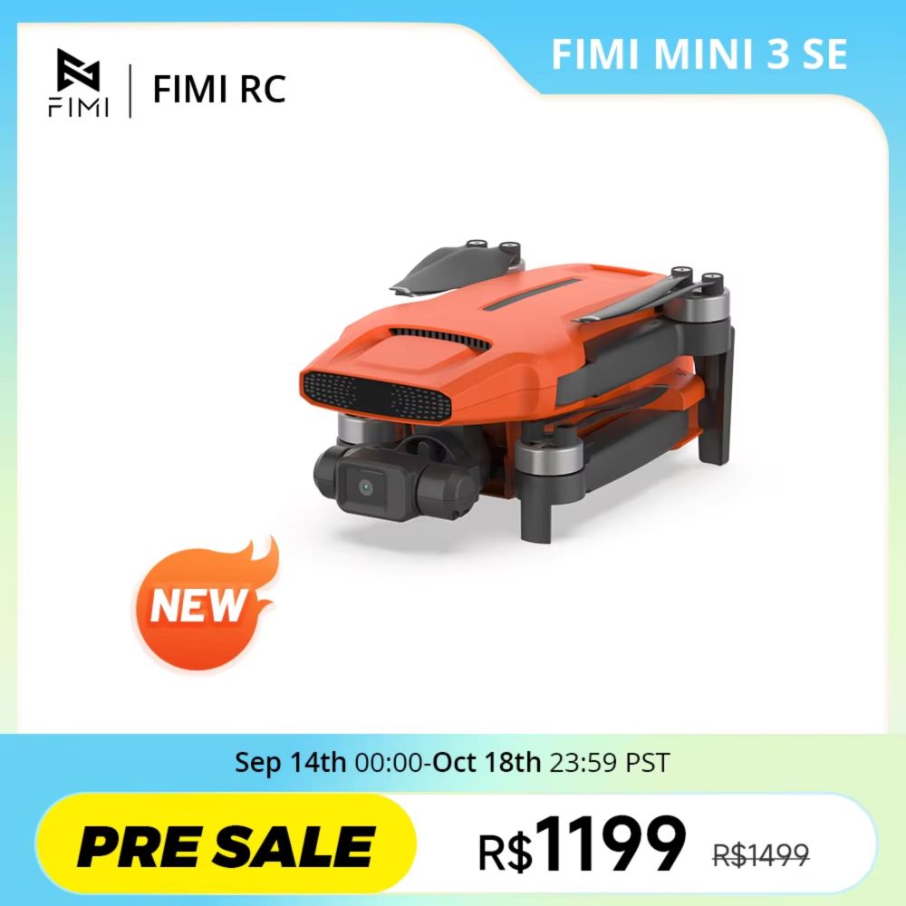 Xiaomi FIMI MINI 3 SE Drone 4K 30fps 9km(AliExpress)R$1.133(imposto não incluso)(Lançamento)