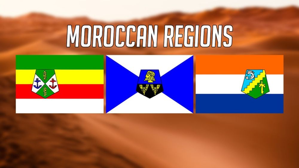 Moroccan Regions Flag Animation