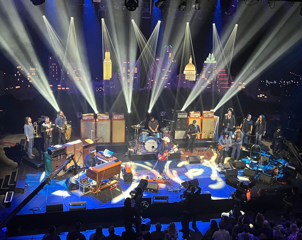 The Marcus King Band playing on stage at Austin City Limits Live at the Moody Theater in Austin, Tx. 