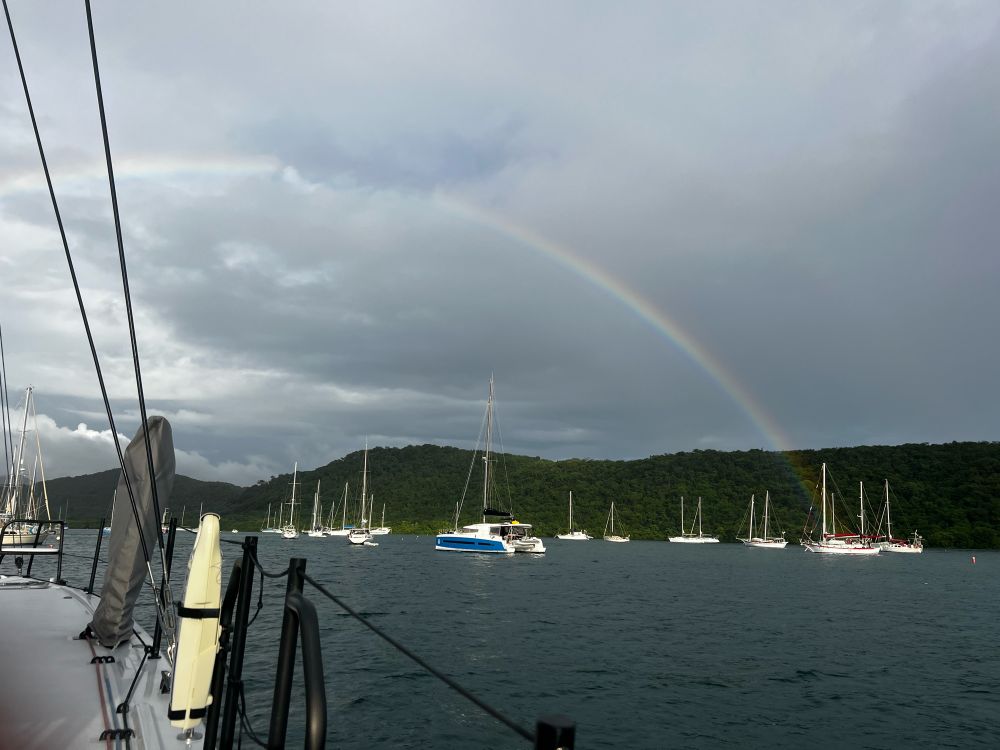Rainbow over Mt Hartman Bay, Grenada