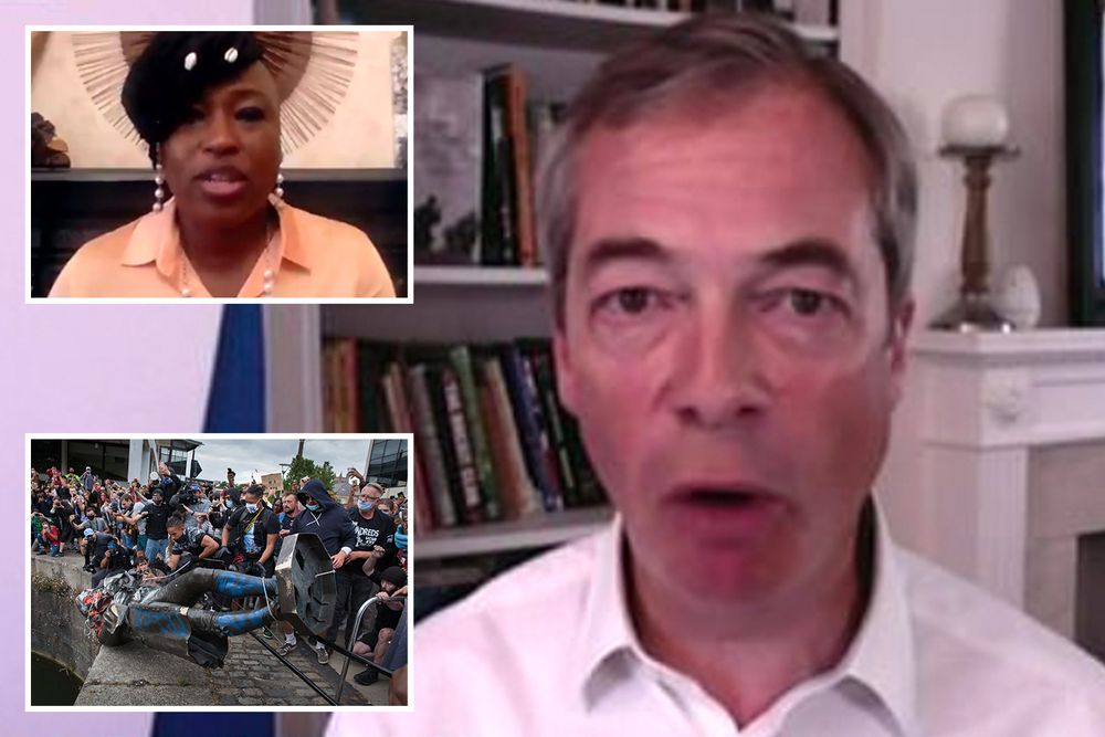NIGEL Farage sparked an explosive race row on GMB after comparing Black Lives Matter protesters to the Taliban. The Brexit Party boss was accused of talking “nonsense” and “inciting evil racism” wh…