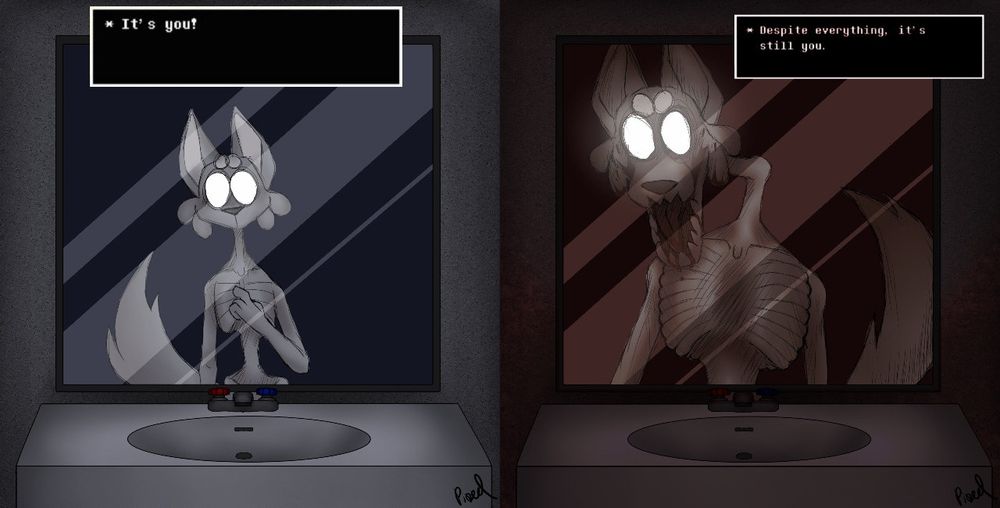 "It's you!"
"Despite everything, it's still you."