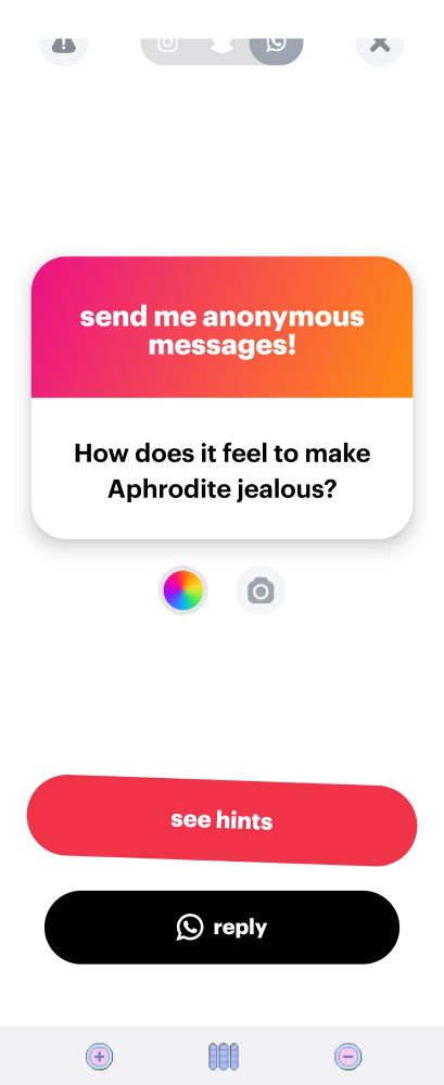 A ngl text box that says "how does it feel to make Aphrodite jealous"