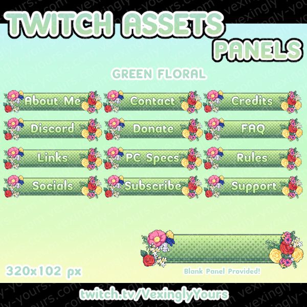Twitch stream panels