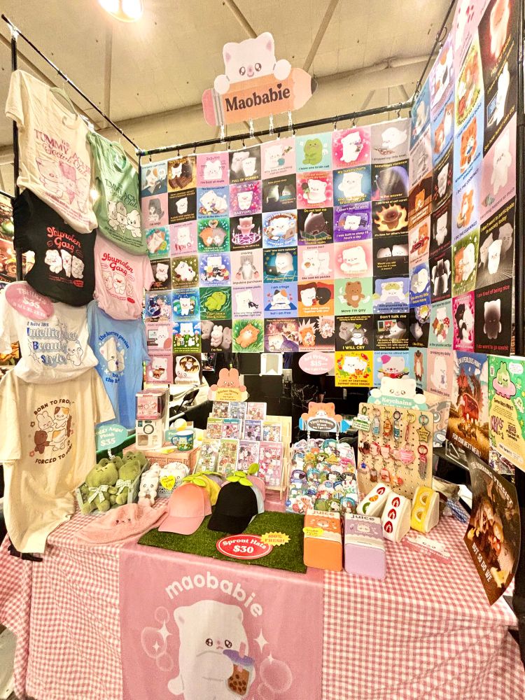 Photo of my artist alley display