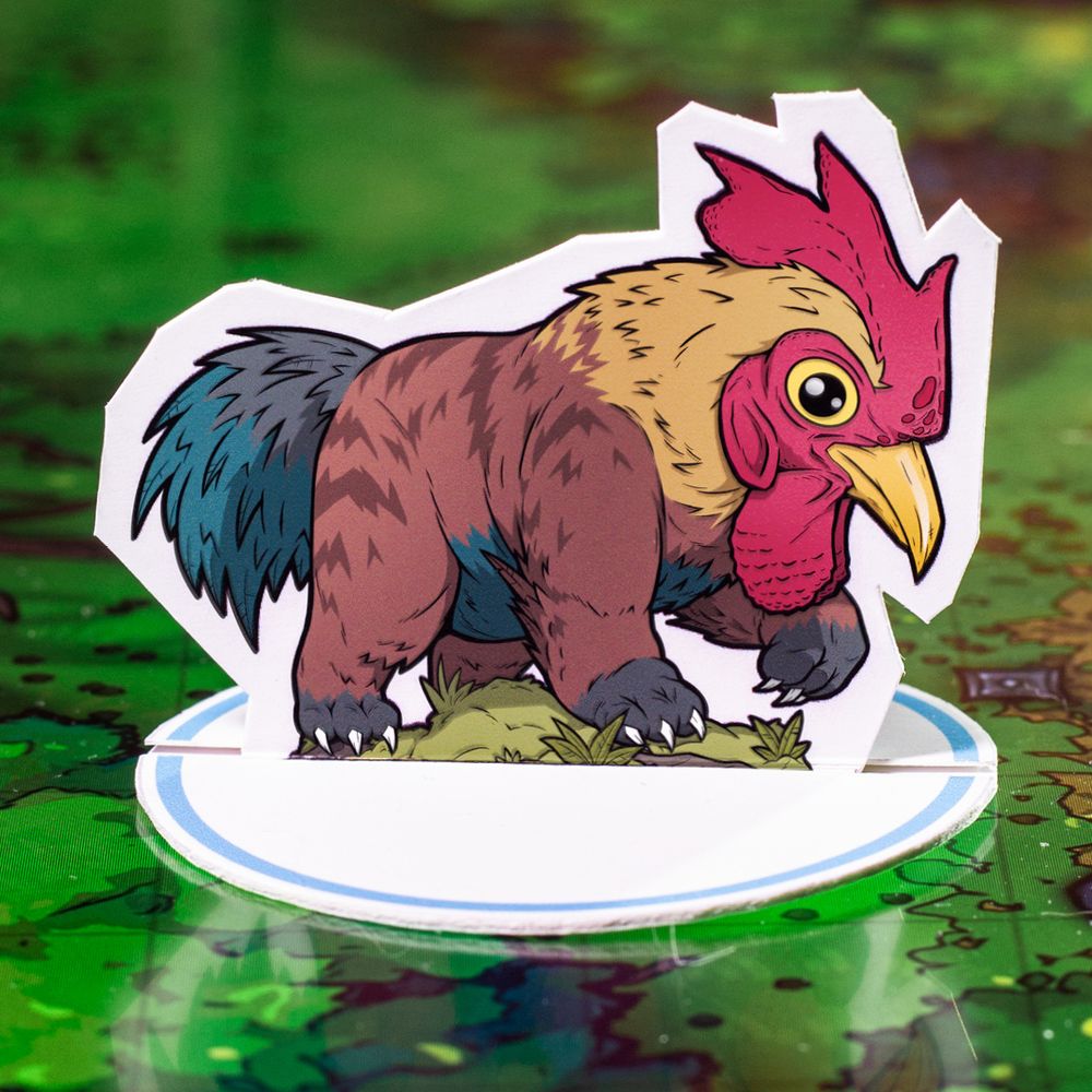 Paper miniature of a chickenbear