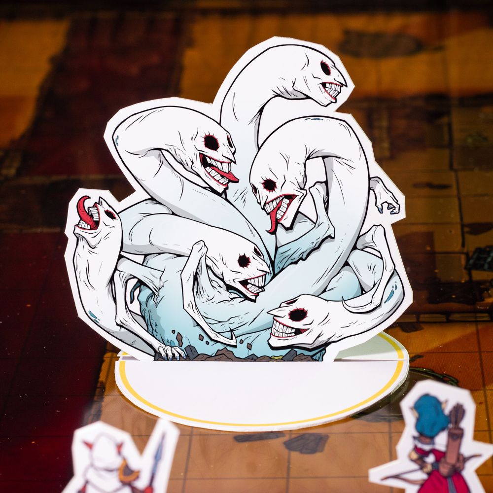 Paper miniature of a false hydra