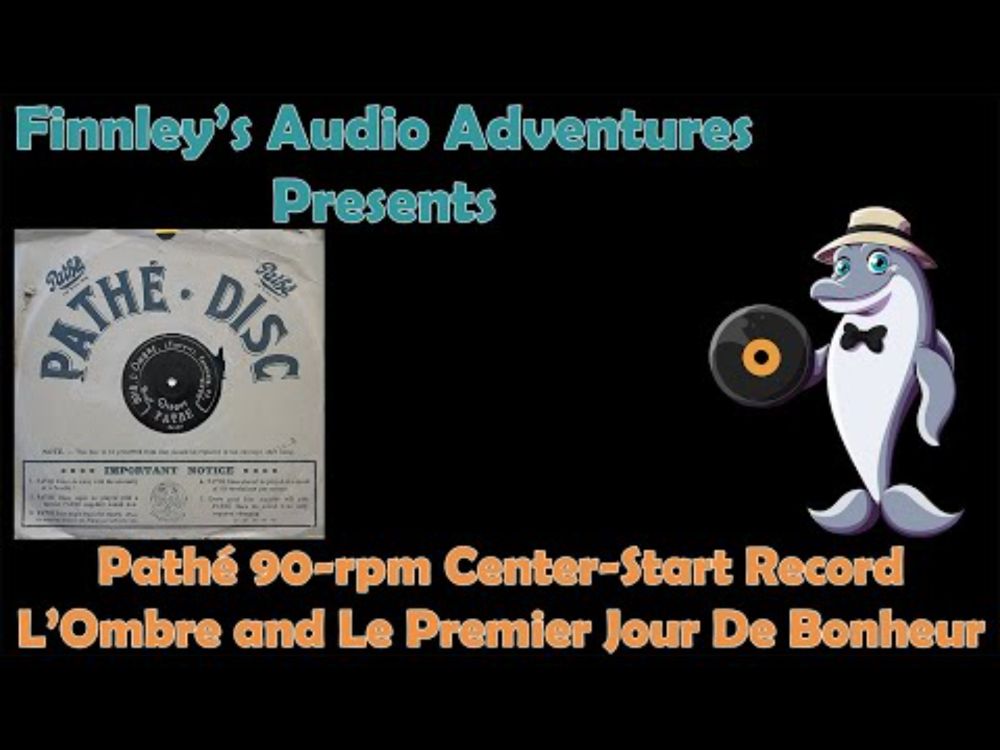 Early 20th Century Pathé Disc (90RPM, Center-Start) – L’Ombre / Le Premier Jour de Bonheur