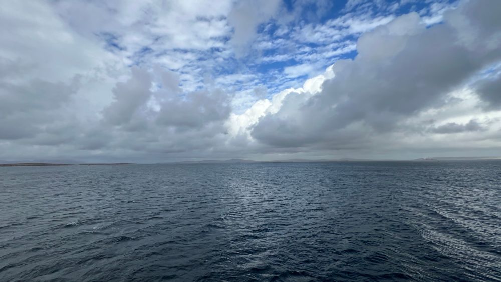 Ferry crossing, Scots mainland to Orkney. 