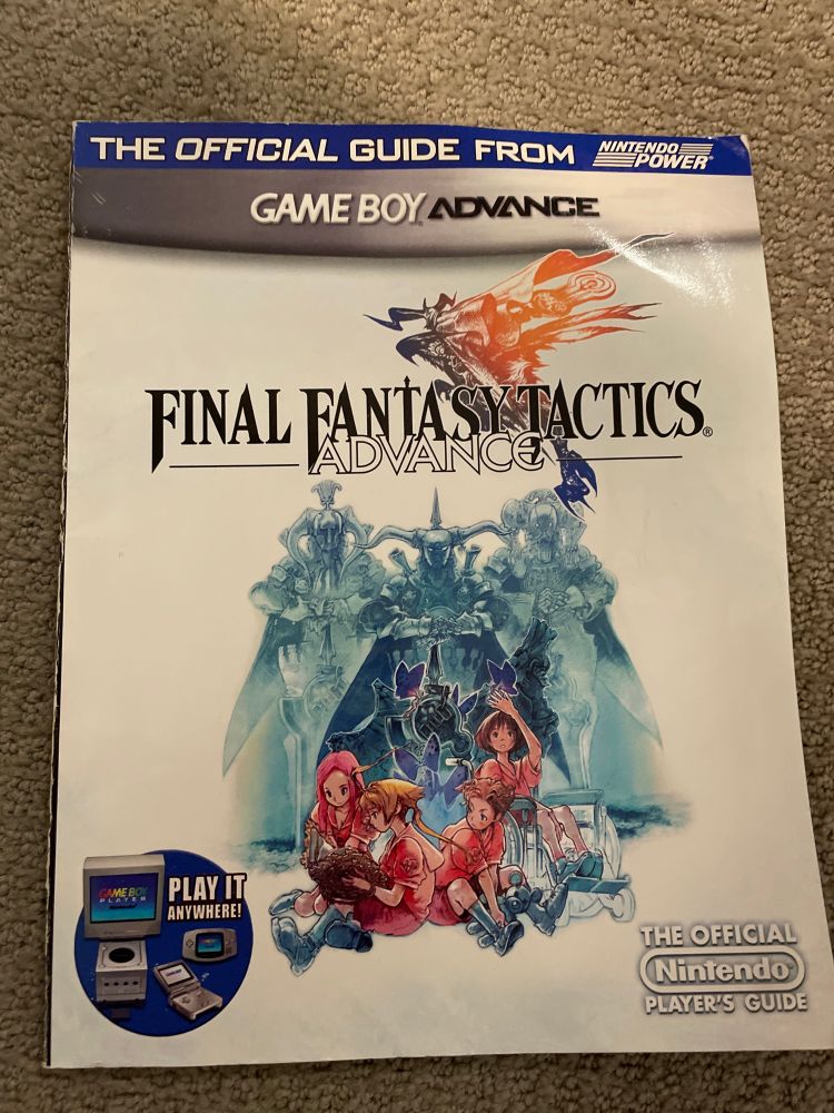 Physical strategy guide book for Final Fantasy Tactics Advance