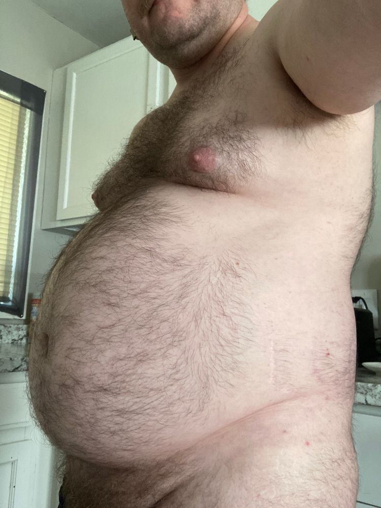 My belly and fatpad. 