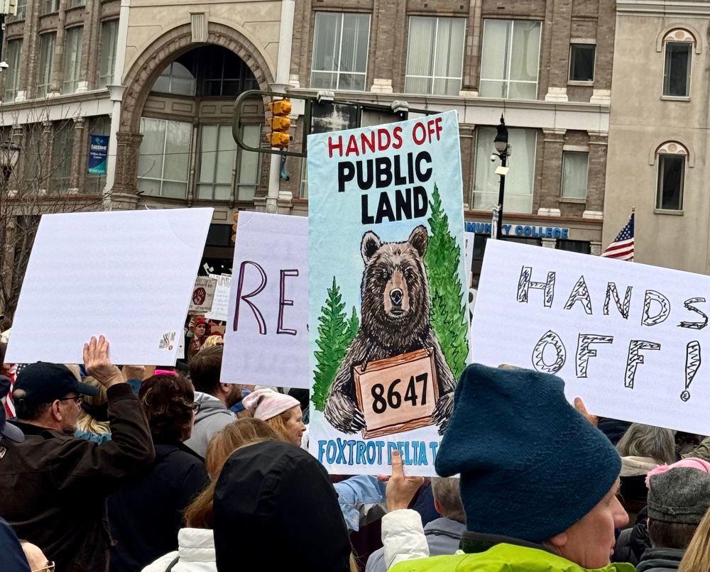 Picture of protesters at a march in Wilkes-Barre, PA.