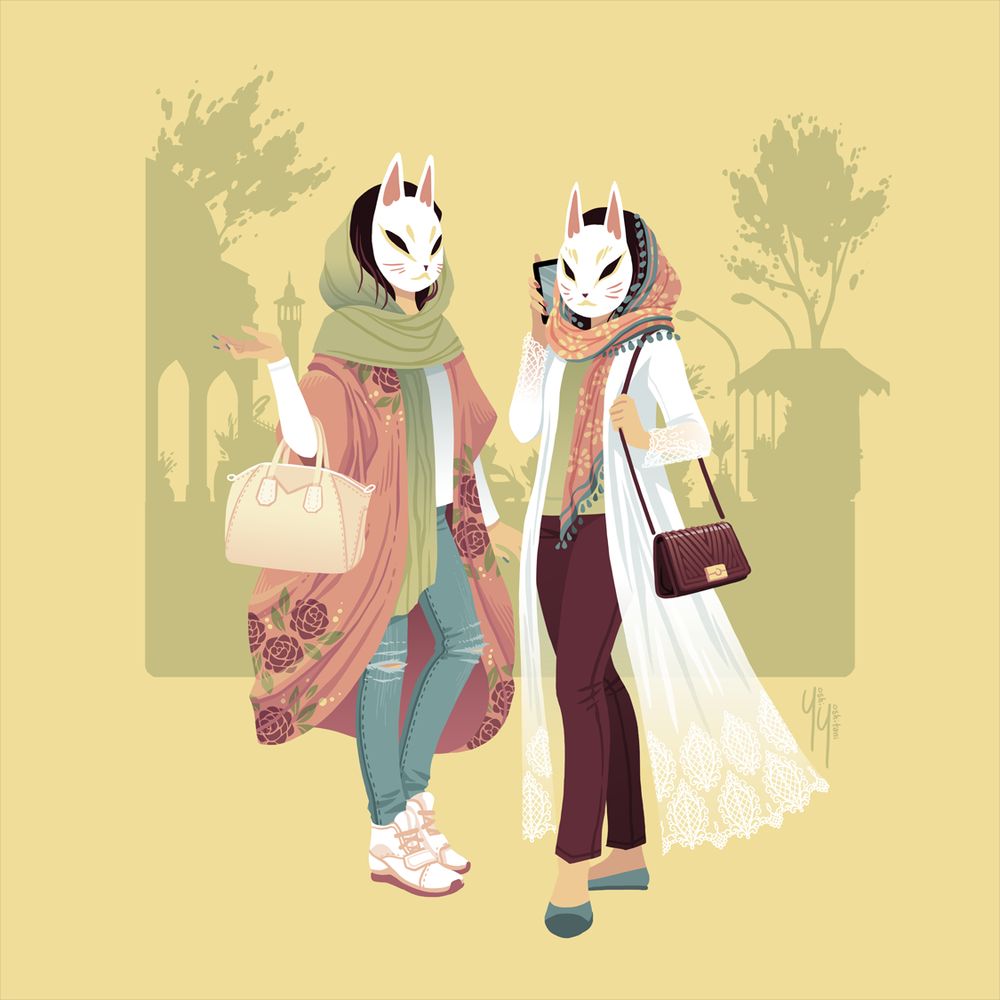 Foxy Fashions -- Tehran Inspired Fashion Illustration
#art