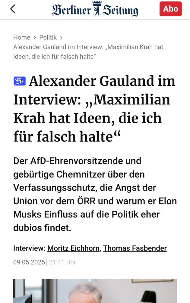 Screenshot vom Interview