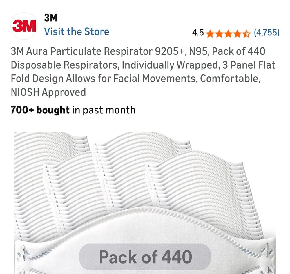 Main listing image appearing to say it's from the Amazon 3M store 