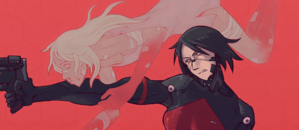 Fanart d'Ariane et Elster du jeu Signalis / Fanart of Ariane and Elster from the game Signalis
