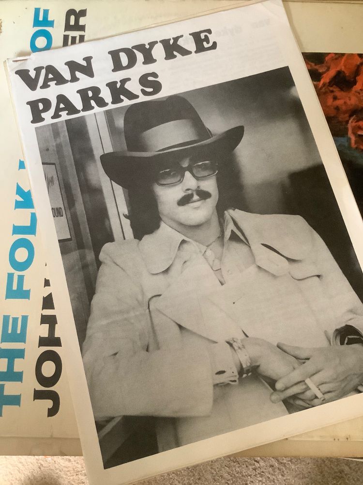 Van Dyke Parks zine sat on a John Lee Hooker record