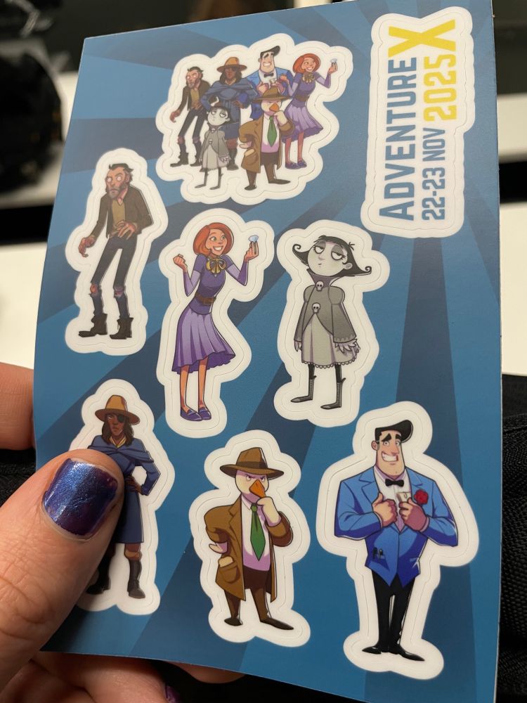 AdventureX character stickers 