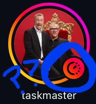 screenshot of an instagram story bubble (its Taskmaster, if you must know), and there’s a little…clock?? icon in the lower right corner